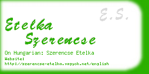 etelka szerencse business card